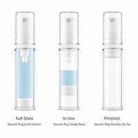 Flacon pulvérisateur sous vide rechargeable de 5 ml, 10 ml, 15 ml, flacon portable sans air pour cosmétiques, parfum, lotion, soin de la peau, distributeur de liquide de voyage