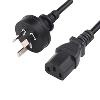 Câble électrique Heng-well AU 3 broches pour appareils électroménagers, Australie, C13 IEC 320 SAA, cordon d'alimentation, câbles d'alimentation