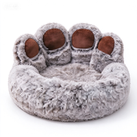 Coussin pour chien lavable, surélevé, en microfibre pelucheuse, pour chiens âgés, grand modèle, pour la maison, toutes saisons, pour sols en bois dur