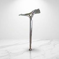 Pieds de table modernes en verre massif en alliage d'aluminium de luxe pour salon et chambre à coucher
