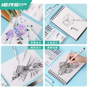 Rotuladores Profesionales Borrables IERS de Punta Fina de 6 mm, Punta Redonda de Material PLA para Dibujo Técnico e Ilustración, Borrado en Seco y Húmedo - Product Image 6