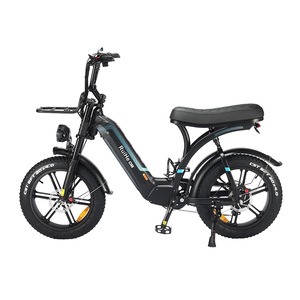 Ruihe Q8 bicicleta de montaña eléctrica de 20 pulgadas para mujeres Fat Tire con motor de 250W integrado 48V batería oculta diseño amigable para mujeres - Product Image 3