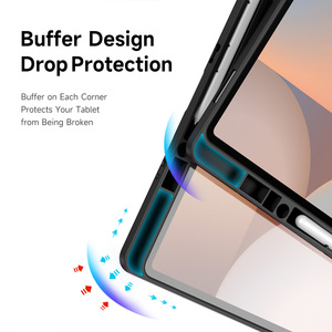 Étui de protection transparent détachable pour tablette avec emplacement pour stylet, adapté aux tablettes Samsung Tab S10 Ultra/S9 Ultra/S8 Ultra - Product Image 6