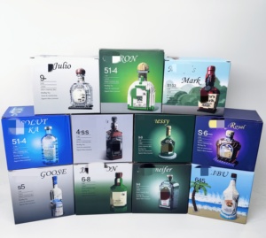 Kit de modelo creativo de ladrillo, botella de whisky y vino, adorno coleccionable, juego de bloques de construcción educativos de plástico para adultos, regalo para niños - Product Image 1