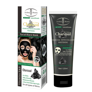 Aichun belleza cuidado de <span class=keywords><strong>la</strong></span> piel Natural blanqueamiento de carbón con colágeno cara Peel negro máscara para <span class=keywords><strong>la</strong></span> piel de todos - Product Image 1