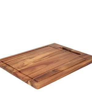 Acacia <b>Wood</b> Cutting Board Rectangle Antibacterial Mildew Resistant For Fruit Vegetable Meat Chopping <b>Blocks</b> - Product Image 5
