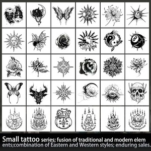 Tatuaggio temporaneo Semi permanente tatuaggio impermeabile a prova di sudore per 2 settimane realistico tatuaggio Anti-attrito per il braccio della mano - Product Image 3