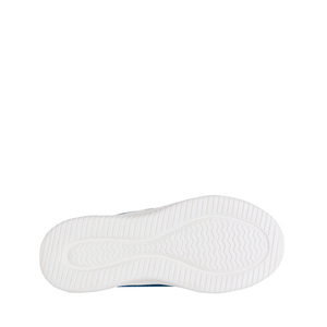 Unisex Knit Mesh Running <b>Shoes</b> Light <b>Blue</b> Royal <b>Blue</b> Elastic <b>Lace</b> White Soft Sole Breathable Walking Footwear - Product Image 3