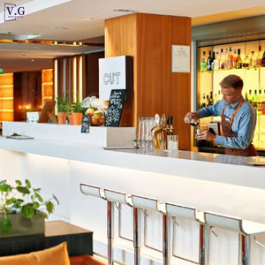 Bancone di Servizio Moderno a L Grande e Semplice Personalizzato per Ristorante, Lounge e Bar con Design OEM - Product Image 2