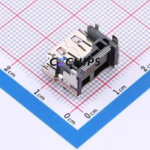 <b>HDMI</b>-215 <b>HDMI</b> Connector SMD Connector ( Connector Type: <b>HDMI</b>-A )( Gender: <b>Female</b> )( Total Number of PINs: 19P ) - Product Image 2