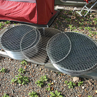 Grilles de barbecue jetables écologiques en acier inoxydable pour pique-niques en plein air et barbecues dans la cour