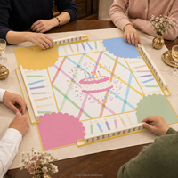 Tapis de Mahjong Américain 80cm pour Quatre Joueurs Style Classique Douze Motifs Imprimés Options pour Acheteurs en Gros Approvisionnement Détail Mixte
