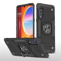 Anillo magnético giratorio de 360 grados para coche, funda armadura para teléfono móvil LG de terciopelo 5G, cubierta trasera a prueba de golpes