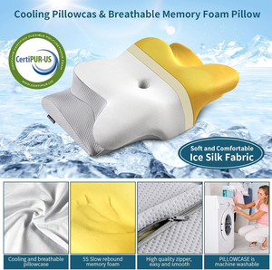 High Quality <strong>Memory</strong> <strong>Foam</strong> <strong>Pillow</strong> Ergonomic Orthopedic Support Side Back <strong>Memory</strong> <strong>Foam</strong> Bed <strong>Pillow</strong> - Product Image 4