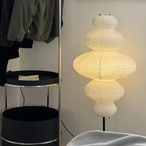 Lámparas de pie LED modernas para sala de estar Dormitorio Soporte de hierro de cristal único con pantalla roja Nuevo estilo Diseño contemporáneo Base E27 - Product Image 3