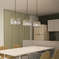 Lustre moderne en verre, décoration de chambre à coucher, luminaires suspendus nordiques LED pour salle à manger, luminaires de cuisine, lampe suspendue pour restaurant