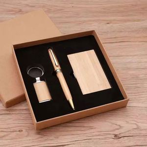 Clé USB promotionnelle avec logo personnalisé, coffret de stylos, ensembles d'emballage pour entreprises, souvenirs de bureau, articles cadeaux d'affaires - Product Image 4