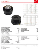 Haut-parleur coaxial Neo 3.5 pouces, haut-parleur moyen RMS 150W 80W RMS HF Tweeter haut-parleur moyen-haut pour voie express extérieure marine, HYT-9044-2
