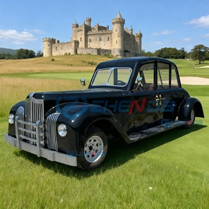 Zhenda Carro Eléctrico Vintage de Estilo Retro Personalizado, Superventas, Negro, con Asientos Rojos, para Turismo, con Volante a la Derecha, Vehículo Usado, Incluye Neumático de Repuesto - Product Image 1
