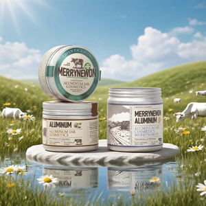 Custom Label Aluminum Cosmetic Jar Tin Aluminum Tallow Balm Packaging Tins Beef Tallow Salve Packaging Cream Tins - Product Image 2