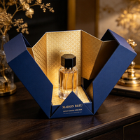 Boîtes rigides de luxe personnalisées pour parfums, gaufrage, boîte cadeau à double porte réutilisable, emballage cadeau pour parfums avec logo personnalisé