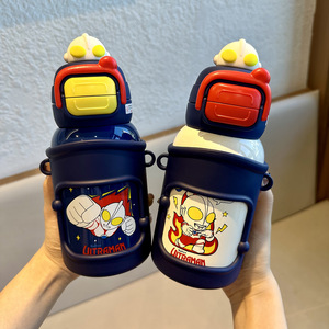 Ultraman Kids Water <b>Bottle</b> 316 Stainless Steel Large Capacity Insulated Cup For School Use - Product Image 2