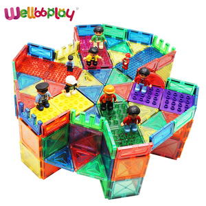 10 Uds bloques de construcción magnéticos de ladrillos grandes para niños bloques de construcción juego de azulejos magnéticos para niños - Product Image 4