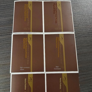 Customizable Self-Adhesive <b>Labels</b>, Gold Foil Printed Food & Dietary Supplement Packaging Stickers with <b>Waterproof</b> - Product Image 3