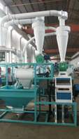 Moulin à farine commercial entièrement automatique de 5 tonnes/jour, FOB 3500 USD, pour blé, maïs et riz, machine de mouture complète