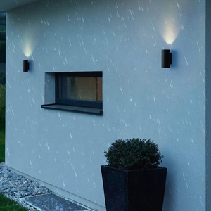 LED 6W esterno esterno nero IP65 perimetrale rotondo applique da parete con cornice a forma rotonda - Product Image 6