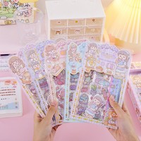 Kit de stickers marque-pages mignons pour journal créatif DIY, style Instagram, en PET, pour filles, idéal pour les élèves du primaire – Cadeau parfait