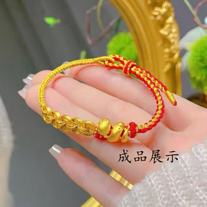 Cuentas de Serpiente del Zodiaco Qunlvsheng, Plata de Ley S990, Chapadas en Oro, Redondas con Orificio para Collar o Pulsera DIY, Nuevo Estilo 2025 - Product Image 2