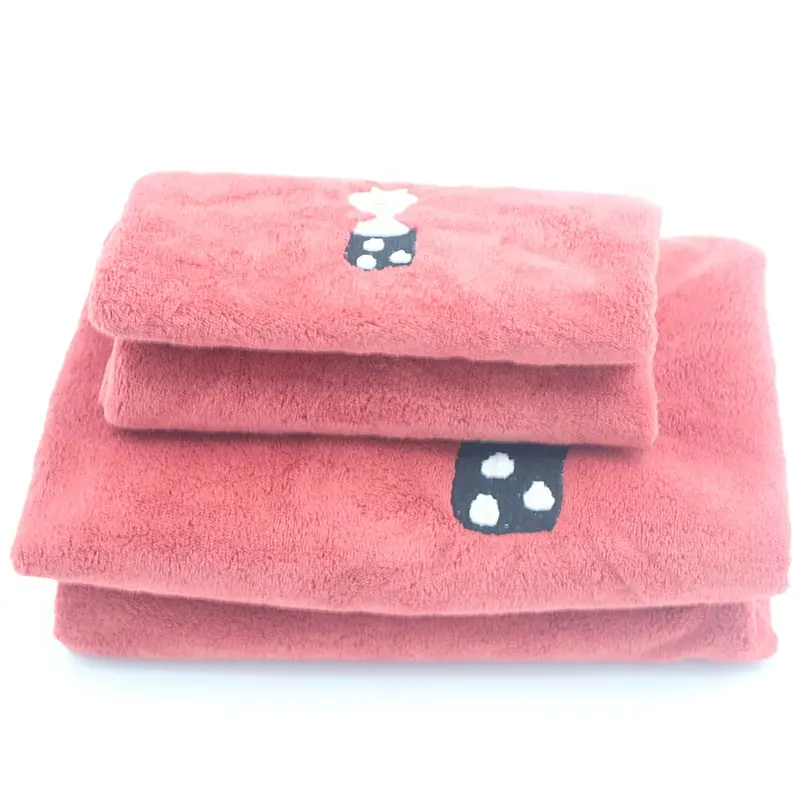 Moda Bath Cloth Home SPA Limpeza Soft Toalha com logotipo personalizado