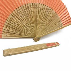 Ventilateur à main en papier de liquidation B2B Logo imprimé personnalisé Bambou Cadeau promotionnel Portable Pliant Décoration intérieure - Product Image 3