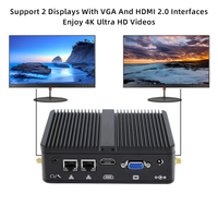 PC industrial sin ventilador para empresas en la UE, Japón, Australia y China, con Intel Celeron J4125 NUC de cuatro núcleos, doble LAN, COM, RS232, RAM DDR4, pantalla HD.