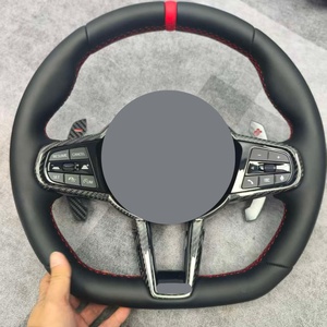 Volante Deportivo de Carreras para BMW G30 G20 Lci 2019-2024, Volante de Fibra de Carbono con Cuero Perforado para Automóvil Mejorado - Product Image 6