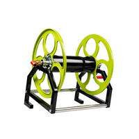 Support de rangement robuste pour tuyau d'arrosage agricole et de jardin, enrouleur manuel pour tuyau de pulvérisation, cadre en acier, 100m de long, longue durée de vie