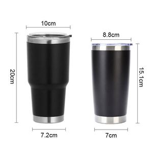 แก้วกาแฟขนาด 20 ออนซ์ 30 ออนซ์ แบบขายส่ง แก้วสแตนเลสสองชั้นพร้อมหลอด - Product Image 2