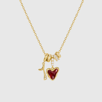 Collar Personalizado con Números Arábigos, Collar con Inicial y Piedra de Nacimiento con Diamante, Regalo de Boda para Mujer o Día de la Madre