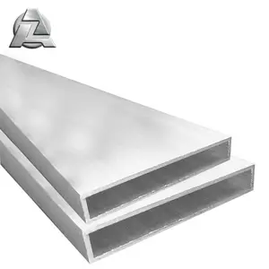 다양한 크기 6061 6063 t5 t6 1x6 2x10 2x12 인치 압출 알루미늄 합금 직사각형 중공 평면 직사각형 튜브 파이프