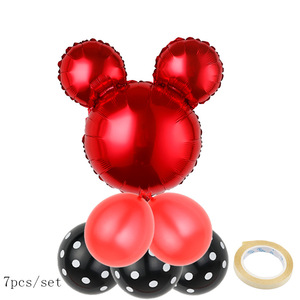 Bordo luminoso a palloncino in alluminio con testa <span class=keywords><strong>di</strong></span> <span class=keywords><strong>Topolino</strong></span> da 24 pollici-decorazione per festa <span class=keywords><strong>di</strong></span> compleanno <span class=keywords><strong>topolino</strong></span> in tinta unita - Product Image 5