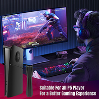Plaques de couverture avec évents de refroidissement Panneaux de coque de protection minces Plaque arrière de remplacement pour les nouveaux accessoires PS5 Slim Digital Edition
