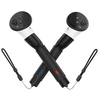 2-Pack Compatible Meta pour Quest 3s/Quest 3 Golf VR Controller Handle avec Extended Handle Lightsaber pour VR Practice