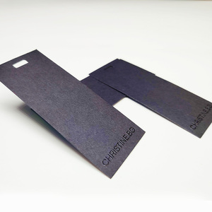 Reuners Étiquette volante personnalisée en papier brun brodé pour vêtements et chaussures Impression concave-convexe durable pour sacs - Product Image 5