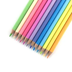 20年的制造商高品质木制儿童蜡笔彩色铅笔套装12