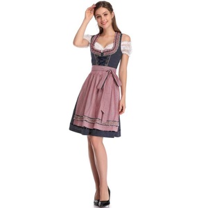 Robe traditionnelle allemande de style tablier Dirndl - <span class=keywords><strong>Tenue</strong></span> de cosplay sur le thème de l'<span class=keywords><strong>Oktoberfest</strong></span> - Product Image 5