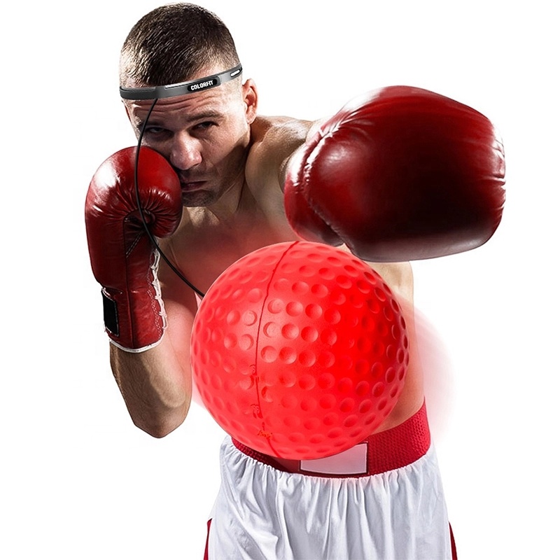 Высокая Профессиональная головная повязка для бокса, боевой мяч, рефлекторная пробивая скорость, тренировочный реакционный скоростной боксерский мяч
