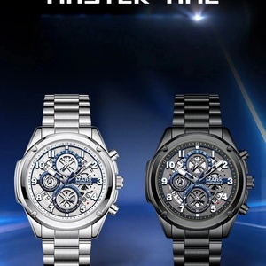 Reloj de Cuarzo para Hombre Mark Fairwhale 5049, Multifuncional, Resistente al Agua, con Calendario, Luminoso, Cronógrafo, Reloj Hombre, Montres Hommes - Product Image 5