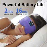 Sutra Mewah untuk Masker Tidur dengan Headphone Terintegrasi |   untuk Tidur Siang di Kantor saat Shift Malam Dapat Dibersihkan 100% Menghalangi Cahaya CE/FCC