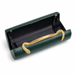 Elegant Woven Textured Crossbody Clutch, Gold Metal C-<b>Frame</b> Evening Bag,with Detachable Chain Strap for Weddings & Parties - Product Image 5